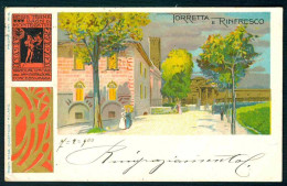 BK039 TORRETTA E RINFRESCO  - REGIE TERME BAGNI DI MONTECATINI PISTOIA - 1900 STORIA POSTALE - Autres & Non Classés