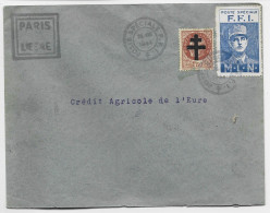 FRANCE LIBERATION PARIS LIBERE PETAIN + VIGNETTE DEGAULLE MLN 1944 POSTE FFI - Liberación