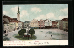 AK Obernberg A. Inn, Marktplatz Mit Geschäften Und Brunnen  - Other & Unclassified