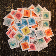 Autriche Austria - Accumulation Of 50 Recent Stamps Used On Paper Fragments - Autres & Non Classés