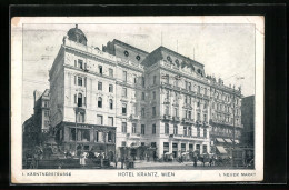 AK Wien, Hotel Krantz Am Neuen Markt Mit Kärntnerstrasse  - Other & Unclassified