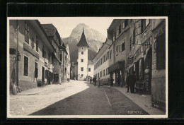 AK Eisenerz, Strassenpartie Mit Gasthaus  - Autres & Non Classés