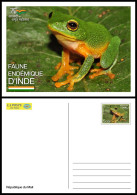 MALI 2022 STATIONERY CARD - INDIA ENDEMIC FAUNA - FROGS FROG GRENOUILLES GRENOUILLE- RARE - Ranas