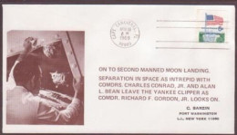 US Space Cover 1969. "Apollo 12" LM Moon Landing - Etats-Unis
