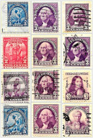 USA 13 X Various 1932 Stamps Used (as Scans) - Used Stamps
