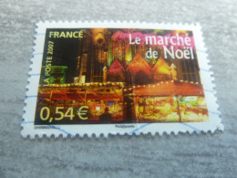 Le Marché De Noël - Portraits De Régions - France à Vivre - 0.54 € - Yt 4099 - Multicolore - Oblitéré - Année 2007 - - Oblitérés