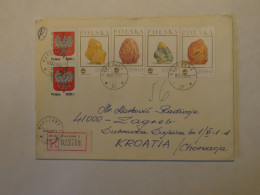 POLAND REGISTERED COVER TO CROATIA 1993 - Otros & Sin Clasificación