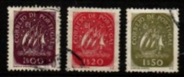 PORTUGAL  -   1949.  Y&T N° 708 à 710 Oblitérés   Caravelle - Used Stamps