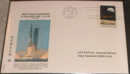 US Space Cover 1969. "Apollo 12" Launch. Astrophil - Verenigde Staten