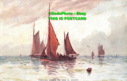 R455442 Fishing Boats On The E. Coast. J. Eaman. C. W. Faulkner. Series No. 462C - Monde