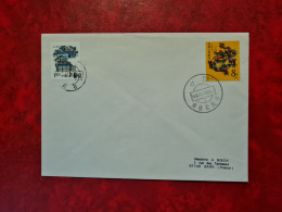 LETTRE   CHINE 1988 ANNEE DU DRAGON - Briefe U. Dokumente