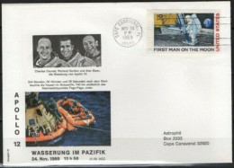 US Space Cover 1969. "Apollo 12" Splashdown. Cape Canaveral - Estados Unidos