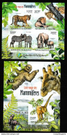 Burundi 2012 Blocs Endangered Mammals S/S Imperforate ND MNH/ ** - Blocchi & Foglietti