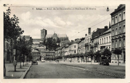 BELGIQUE - Liège - Boul De La Sauvenière Et Basilique St Martin - Vue Générale - Carte Postale Ancienne - Liege