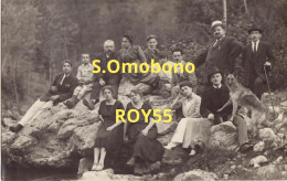 Lombardia-bergamo-sant'omobono Ricordo Della Fonte Di S.omobono Foto Gruppo Visitatori Del 1922 (f.picc./v.retro) - Autres & Non Classés