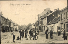 CPA Bourg Leopold Leopoldsburg Flandern-Limburg, Rue Royale - Sonstige & Ohne Zuordnung