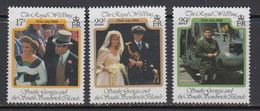 Falkland Islands Dependencies (FID) 1986 Royal Wedding Of Prince Andrew 3v ** Mnh (59821) - Géorgie Du Sud