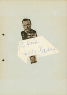 Autogrammkarte Schauspieler Ewald Balser, Portrait, Autogramm - Actors
