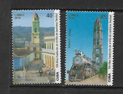 CUBA 2014 TRAINS-TRINIDAD YVERT N°5202/5203 NEUF MNH** - Trains