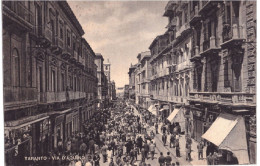 1952 TARANTO 16   VIA D'AQUINO     ANIMATISSIMA - Taranto