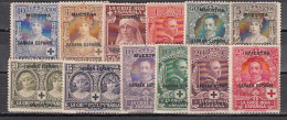 Sahara Correo 1926 Edifil 13/24M * Mh  Sobrecarga Muestra - Spanische Sahara