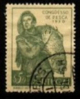 PORTUGAL  -   1951.  Y&T N° 742 Oblitéré.   Pêcheur - Used Stamps