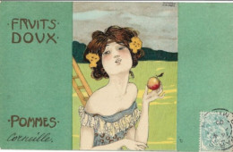 KIRCHNER : Fruits Doux - Pommes. Cartes Impeccable. - Kirchner, Raphael