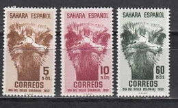 Sahara Correo 1952 Edifil 98/100 ** Mnh - Spanische Sahara
