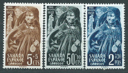 Sahara Correo 1952 Edifil 94/96 * Mh - Spanische Sahara