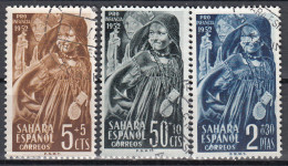 Sahara Correo 1952 Edifil 94/96 Usado - Spanische Sahara