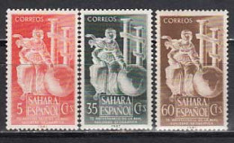 Sahara Correo 1953 Edifil 101/3  ** Mnh - Sahara Spagnolo