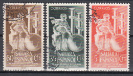 Sahara Correo 1953 Edifil 101/3 Usado - Sahara Spagnolo