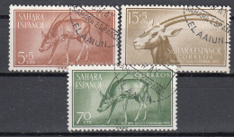 Sahara Correo 1955 Edifil 123/5 Usado - Spanish Sahara