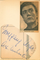 Autogrammkarte Schauspieler Wolfgang Arps, Portrait, Autogramm - Actors