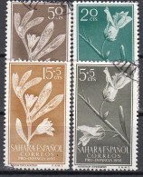 Sahara Correo 1956 Edifil 126/29 Usado - Spanish Sahara