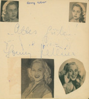 Autogrammkarte Schauspielerin Lonny Kellner, Portrait, Autogramm - Schauspieler