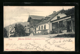 AK Maria-Schutz Am Semmering, Prasch`s Gasthof Und Kirche  - Andere & Zonder Classificatie