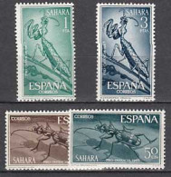 Sahara Correo 1965 Edifil 242/5 ** Mnh Fauna - Sahara Spagnolo