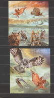 Burundi 2012 Owls / Hiboux S/S Impeforate/ND MNH/ ** - Blocs-feuillets