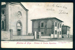 BK052 MARINA DI PISA - CHIESA DI PADRE AGOSTINO 1901 - Pisa