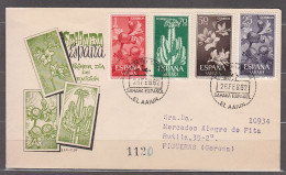 Sahara Sobres 1º Día 1962 Edifil 201/4 Serie Corta - Spanische Sahara