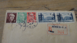 Enveloppe Recommandée NIMES 1949  ............. BOITE1  ....... 543 - 1921-1960: Moderne