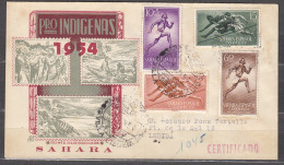 Sahara Sobres 1º Día 1954 Edifil 112/5 - Sahara Spagnolo
