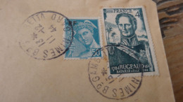 Enveloppe Recommandée NIMES 1944  ............. BOITE1  ....... 545 - 1921-1960: Modern Tijdperk