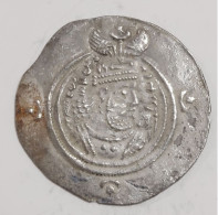 SASANIAN KINGS. Khosrau II. 591-628 AD. AR Silver Drachm Year 33 Mint LWY - Oosterse Kunst