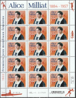 2024 - Y/T 5xxx - "JALICE MILLIAT 1884 - 1957" - BLOC FEUILLET 15 TIMBRES - NEUF ** MNH - Unused Stamps