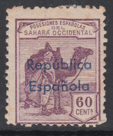 Sahara Sueltos 1932 Edifil 44B * Mh  Sobrecarga Horizontal - Spanische Sahara