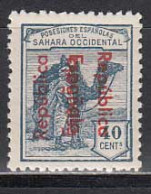 Sahara Sueltos 1934 Edifil 42C * Mh  Sobrecarga Doble - Spaanse Sahara