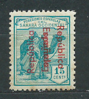 Sahara Sueltos 1934 Edifil 38C (*) Mng  Sobrecarga Doble - Sahara Español