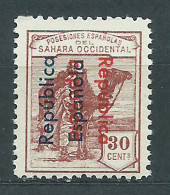 Sahara Sueltos 1934 Edifil 41C ** Mnh  Sobrecarga Doble - Sahara Espagnol